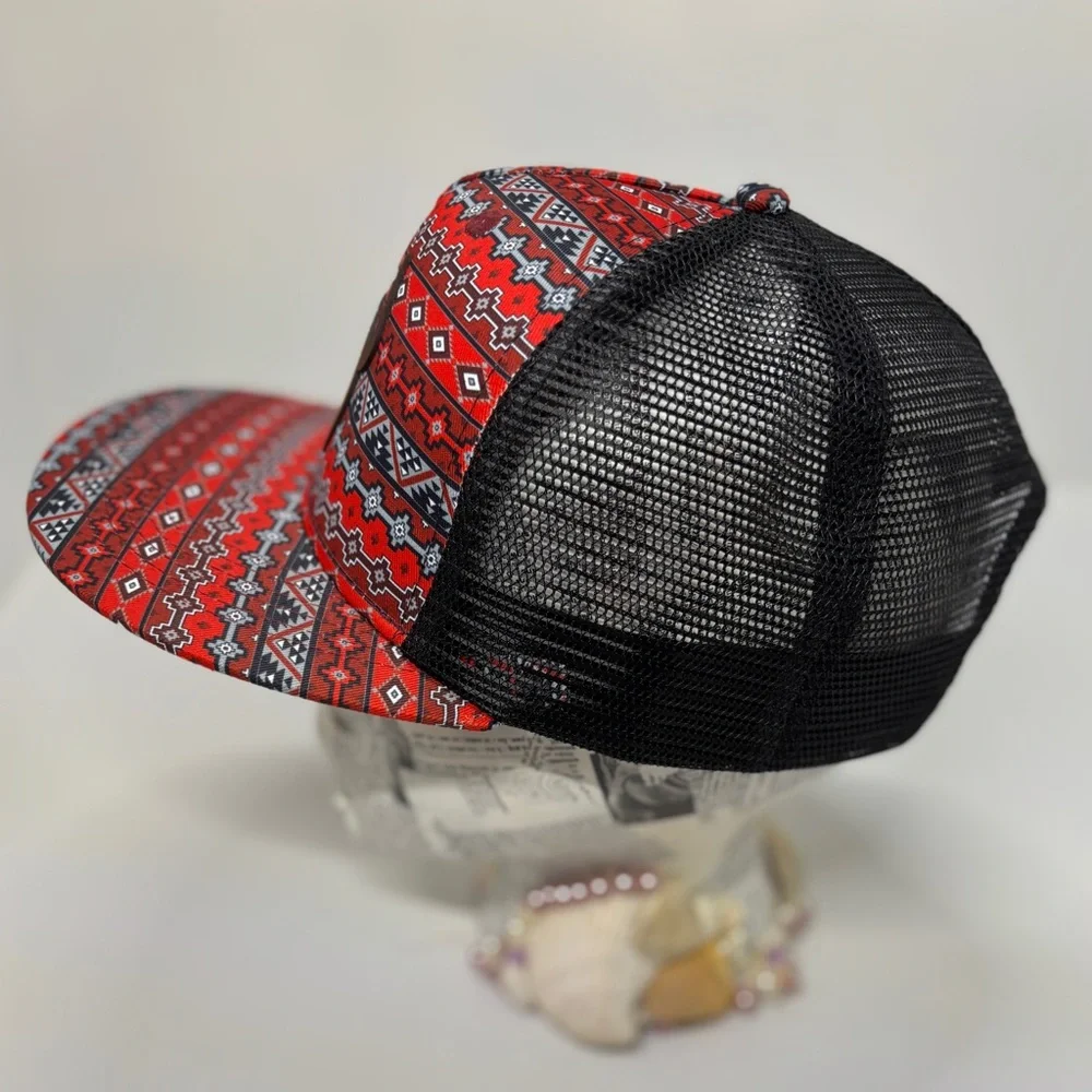 Southwestern Cactus | Aztec Pattern Snapback | Western Festival Cap | Like New - Picture 3 of 9